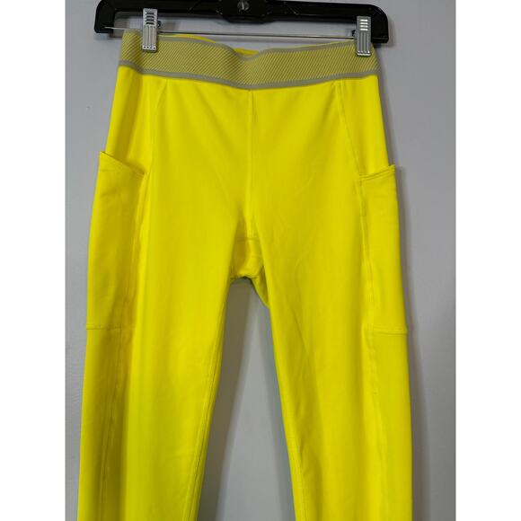Free People Movement Running Leggings Yellow Size Small Women’s Activewear - Picture 3 of 6